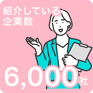 紹介している企業数6,000社